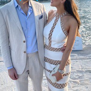 PatBO, Pearl-beaded maxi dress